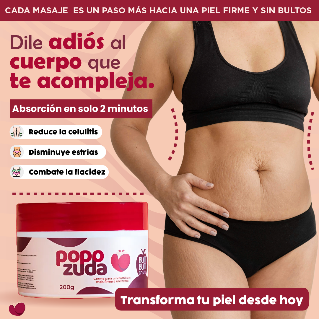 Popozuda| Tu nuevo cuerpo empieza con esta crema.