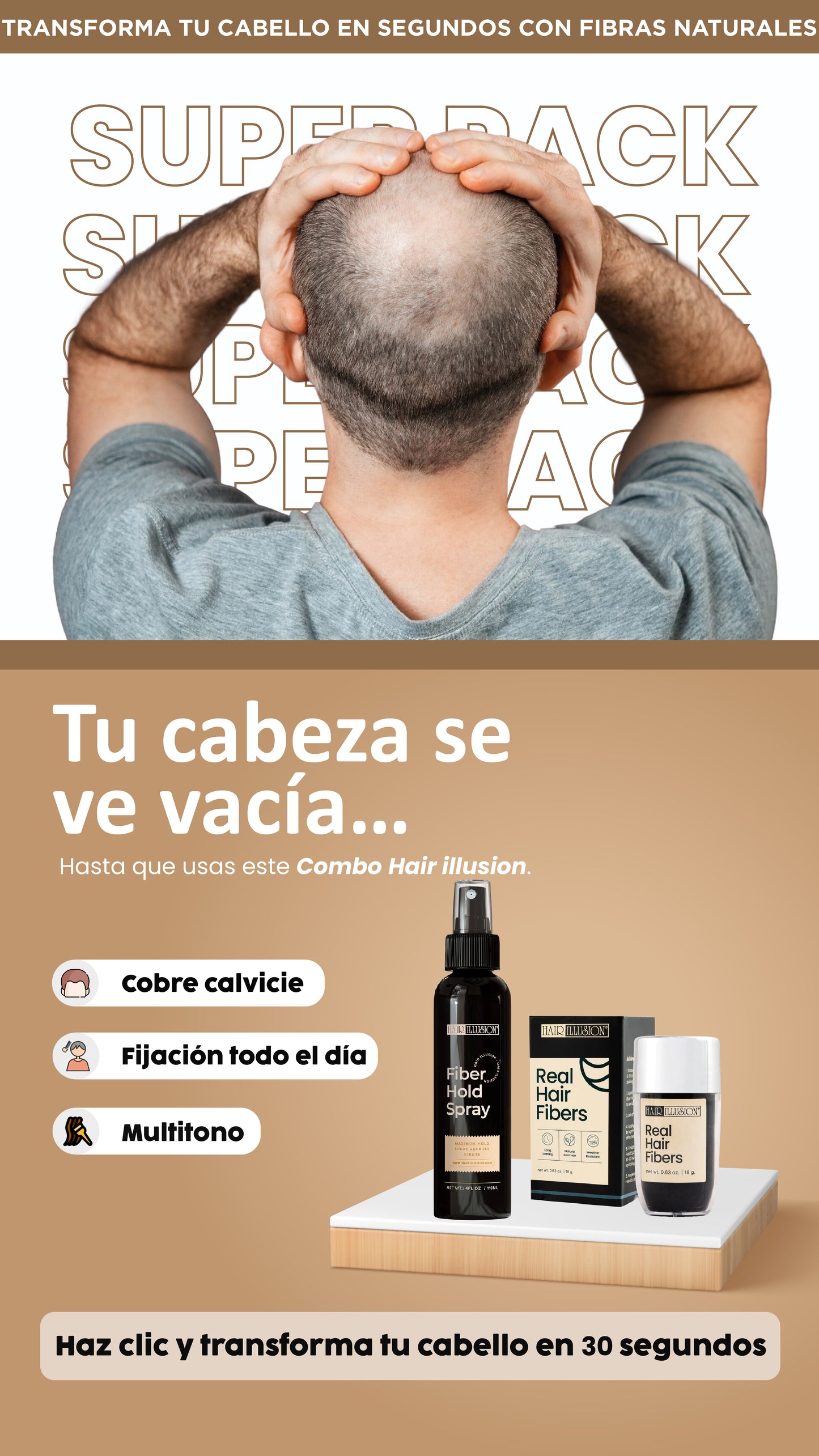 Combo Hair illusion| Tu cabello más denso al instante