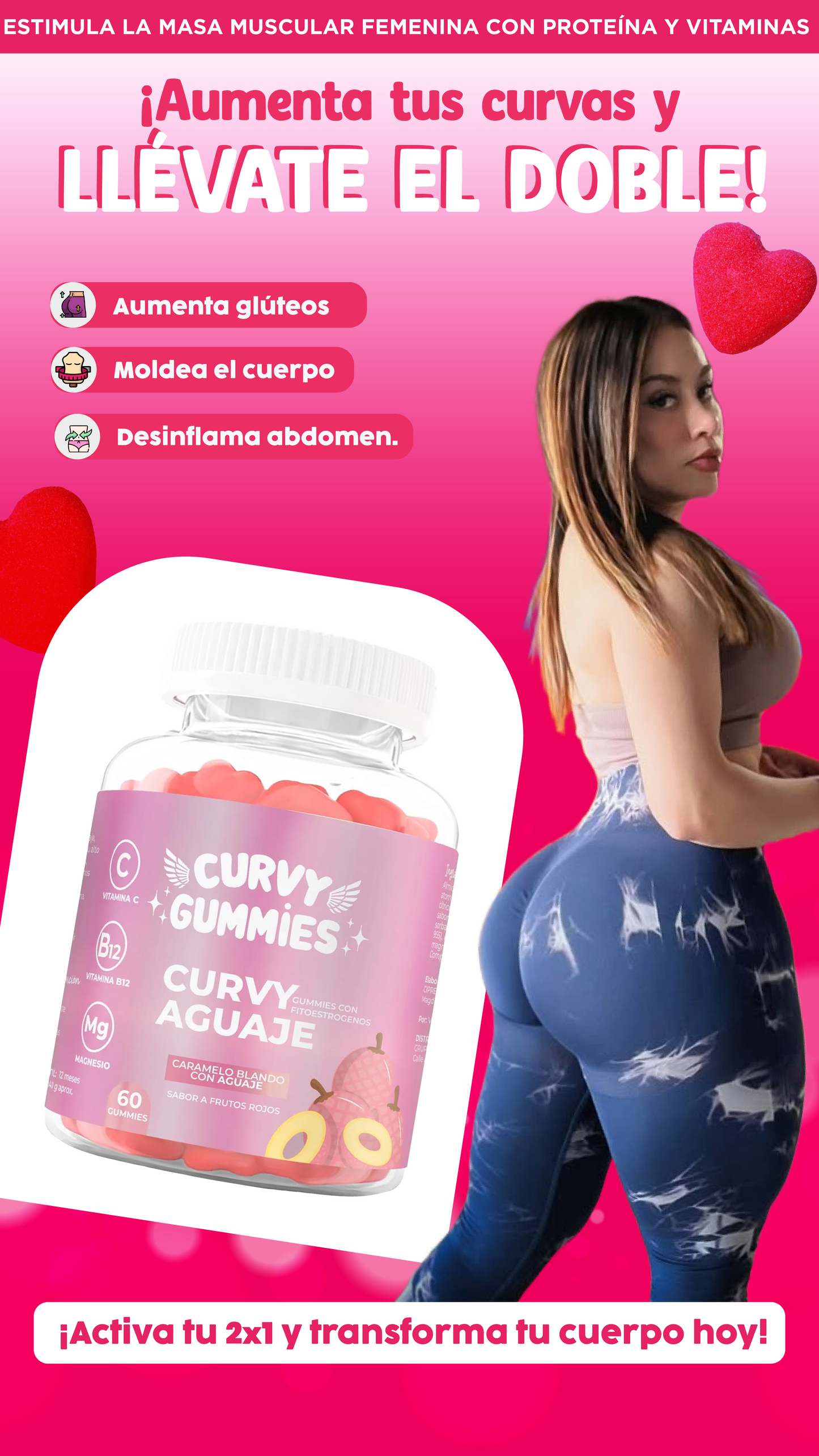 Curvy Gummies| Moldea tu cuerpo y llévate el doble