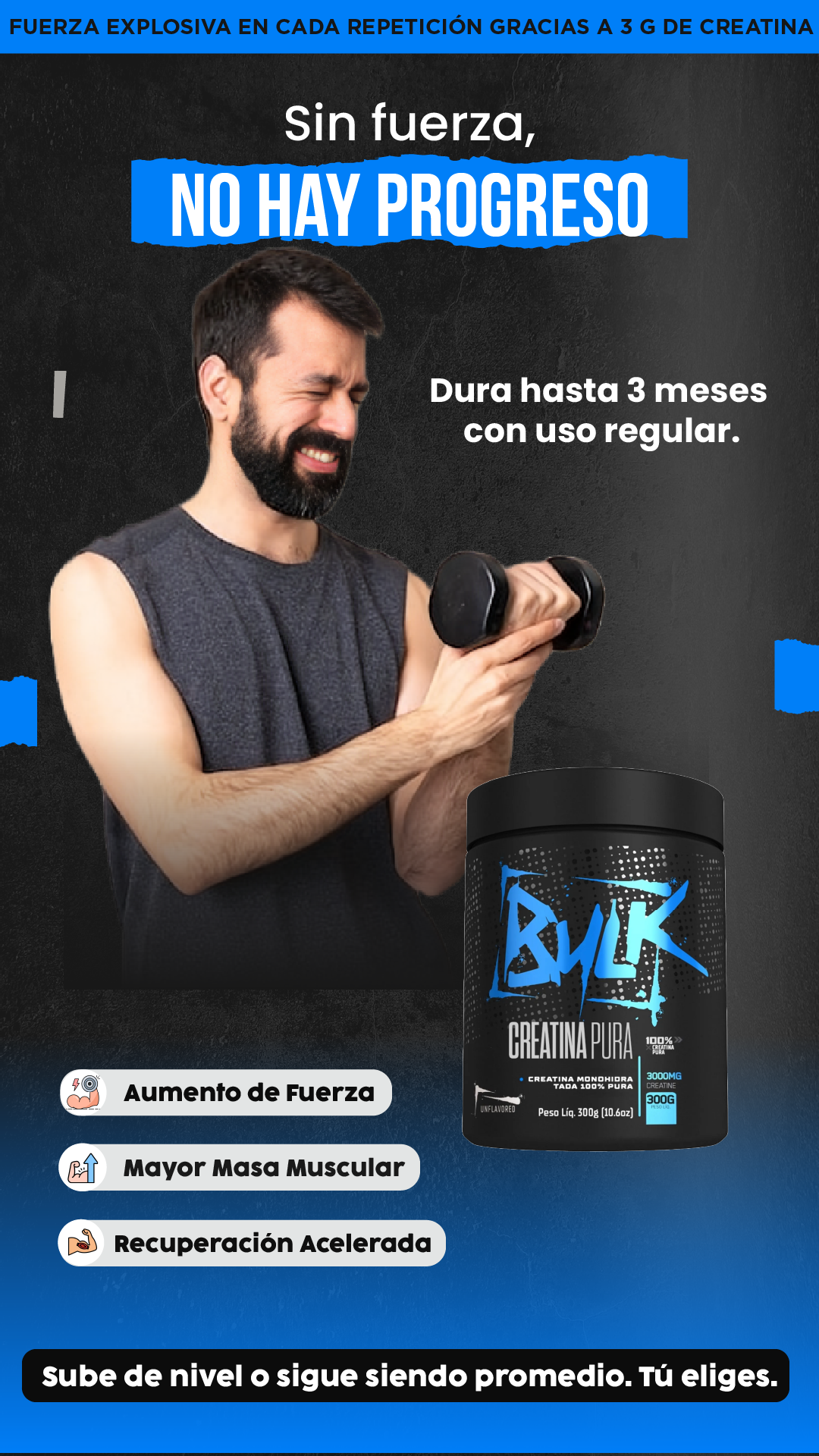 Bulk creatina| Es ciencia pura para tu músculo